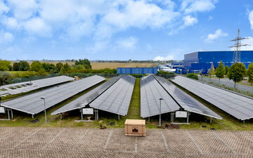 Photovoltaik-Freiflächenanlage bei der Firma Avermann